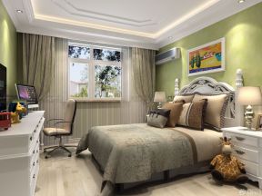 家装卧室设计图 双人床装修效果图片