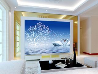 简约别墅设计电视背景墙颜色效果图片