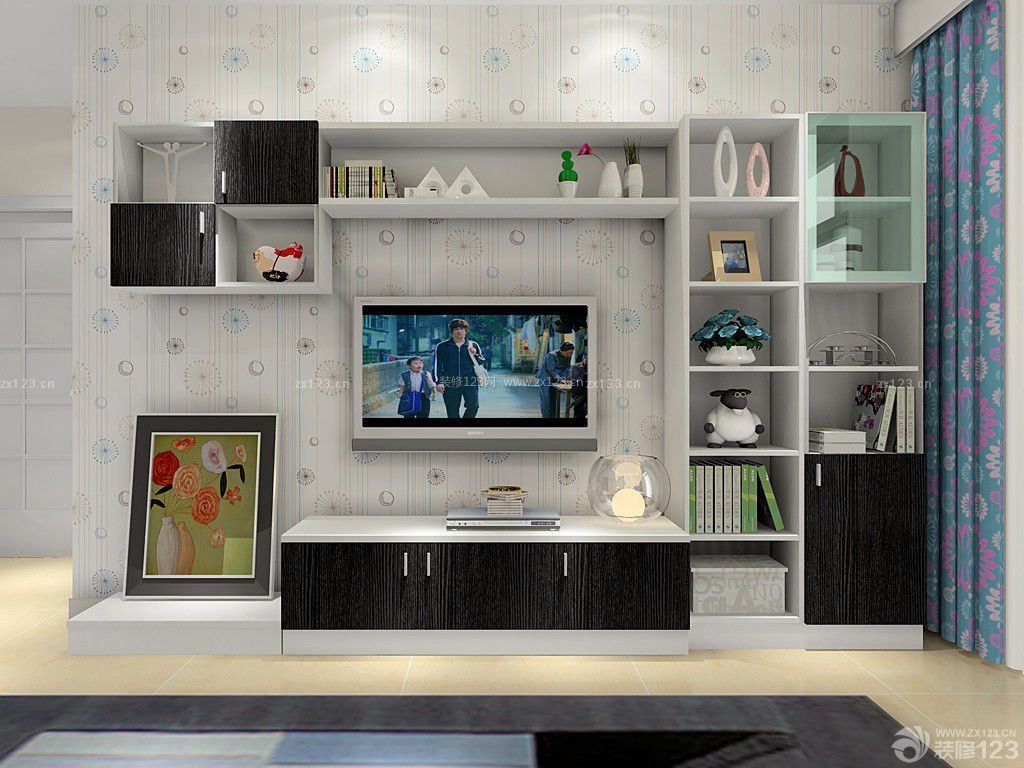 现代风格客厅电视柜装修图