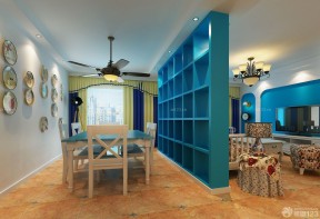 客厅餐厅隔断 地中海风格装修效果图片