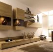 现代家装客厅简易电视柜效果图片