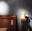 现代时尚卧室硅藻泥背景墙效果图