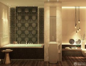 宾馆卫浴装修效果图 背景墙设计
