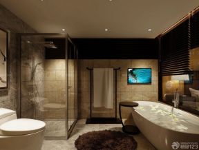 宾馆整体卫生间 卫生间浴室装修图