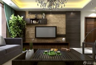 2023家装客厅电视机背景墙效果图片