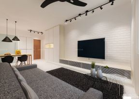 精致简约家装风格客厅电视机背景墙