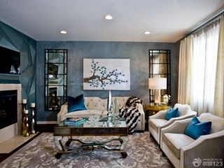 传统欧式风格手绘沙发背景墙欣赏