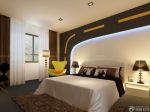 特色宾馆客房床头背景墙装修效果图片