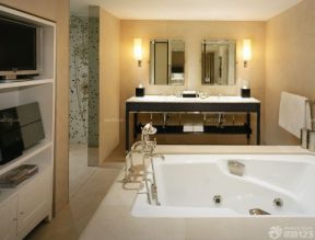 宾馆装修效果图片 整体浴室图片
