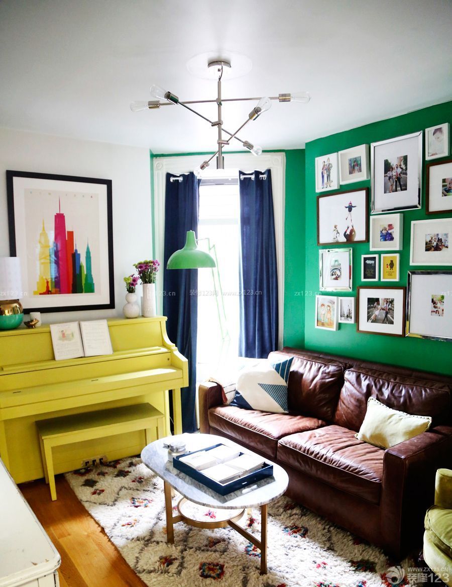 美式风格客厅颜色搭配欣赏