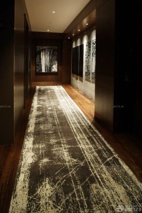 特色宾馆走廊地毯装修效果图片