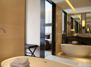现代宾馆室内浴室装修图片大全