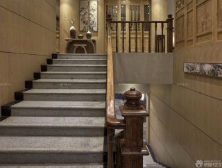 最新火锅店楼梯设计装修效果图片