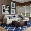现代客厅美式布艺沙发装修效果图