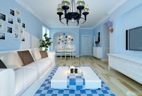 地中海风格客厅 地毯装修效果图片