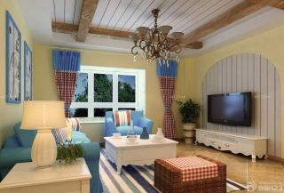 地中海风格小户型客厅装修效果图片