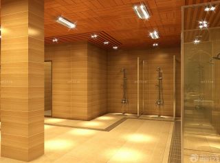 洗浴中心室内瓷砖墙面设计装修效果图