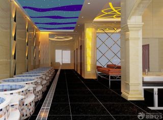 现代洗浴中心室内设计效果图片大全