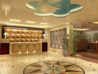 洗浴中心大厅天花板设计效果图片
