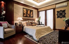卧室背景墙装修效果图 东南亚风格