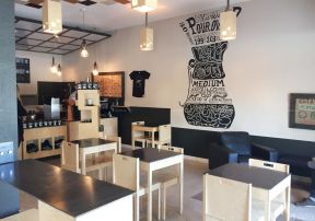 咖啡厅装修效果图 背景墙设计