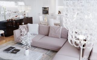 小户型客厅转角沙发装修设计效果图片
