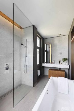 卫生间淋浴隔断 loft风格