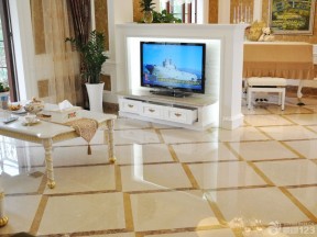 欧式家装设计客厅电视柜效果图