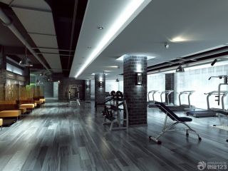 健身房最新室内装修设计效果图2023图片