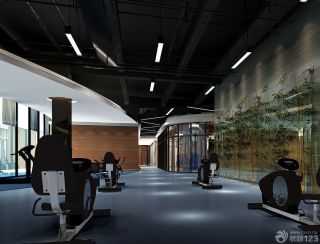 健身房最新室内装修设计效果图片