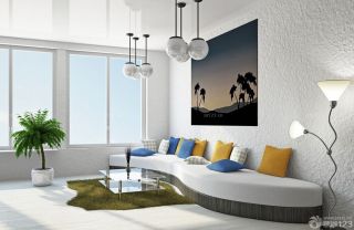 现代简约沙发背景墙图片