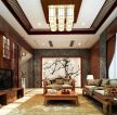 中式风格装修客厅电视墙设计图