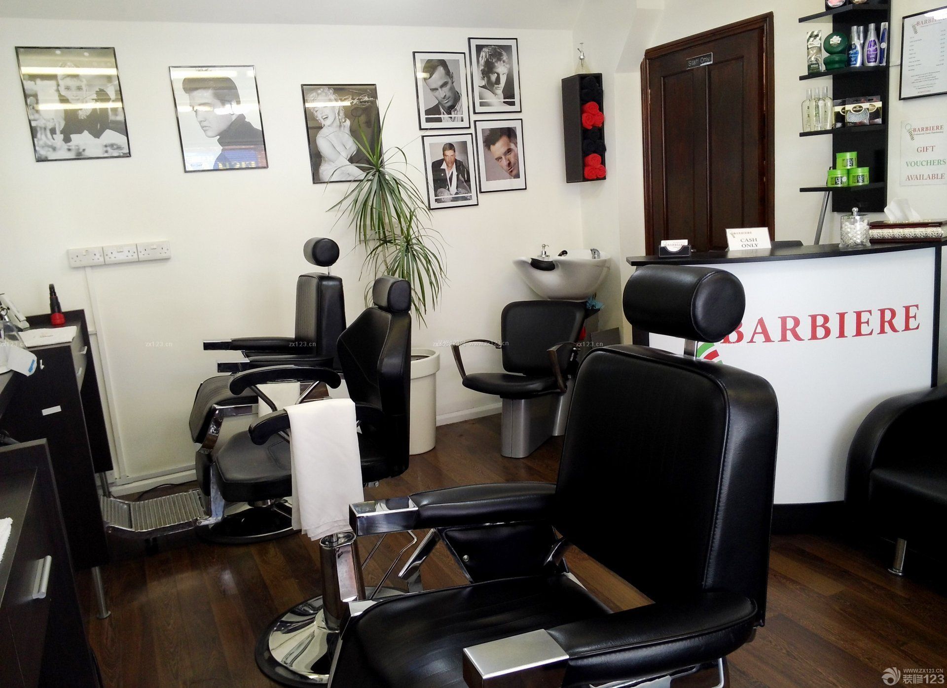 小型理发店简单室内装修效果图片
