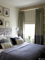 小户型家装卧室窗帘设计效果图