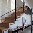 现代风格复式客厅楼梯设计效果图