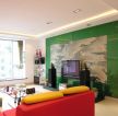 现代家装风格客厅电视背景墙颜色图片