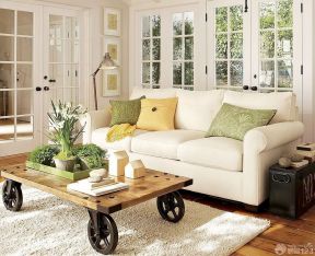 美式田园家居客厅组合沙发效果图