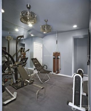 健身房室内吊灯设计效果图片 