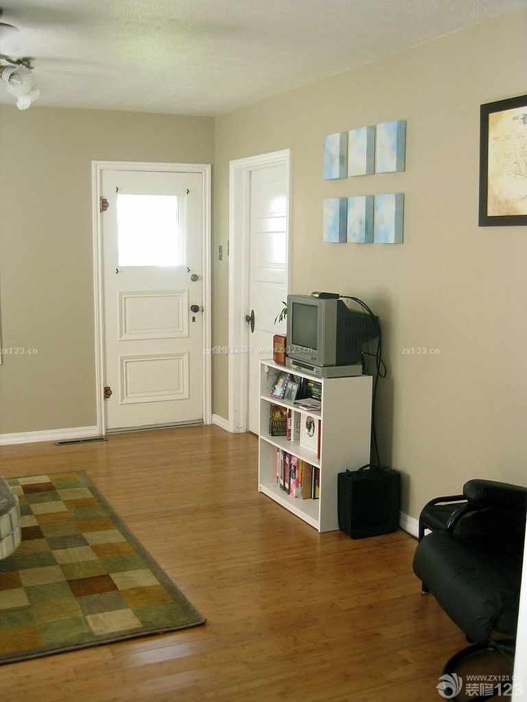 20平客厅白色门装修效果图片