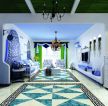 地中海风格家居设计客厅地板砖效果图