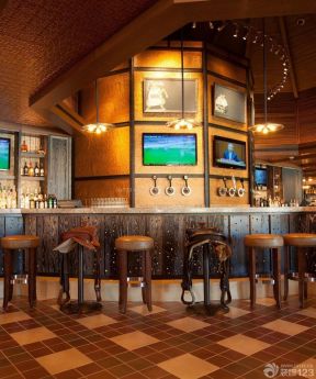 最新小型酒吧吧台设计效果图片