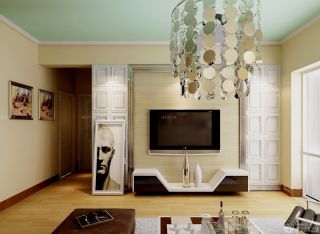 最新现代小户型家装客厅装饰柜图片