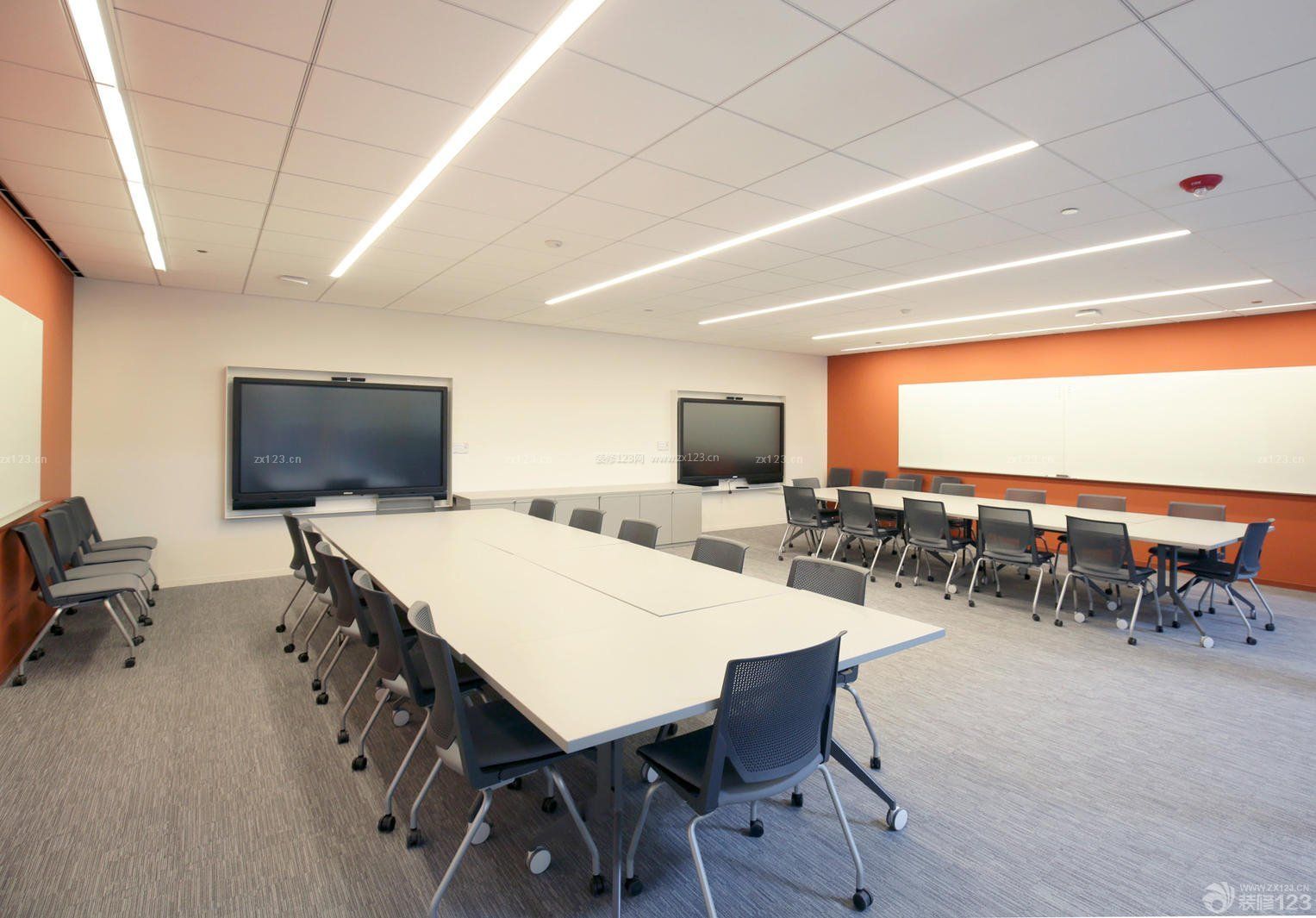 大型会议室背景墙设计装修效果图集