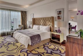 最新宾馆客房床头装饰画装修效果图片