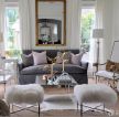 简约美式家装客厅沙发颜色搭配效果图