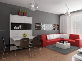 客厅沙发颜色搭配 小户型简约装修效果图