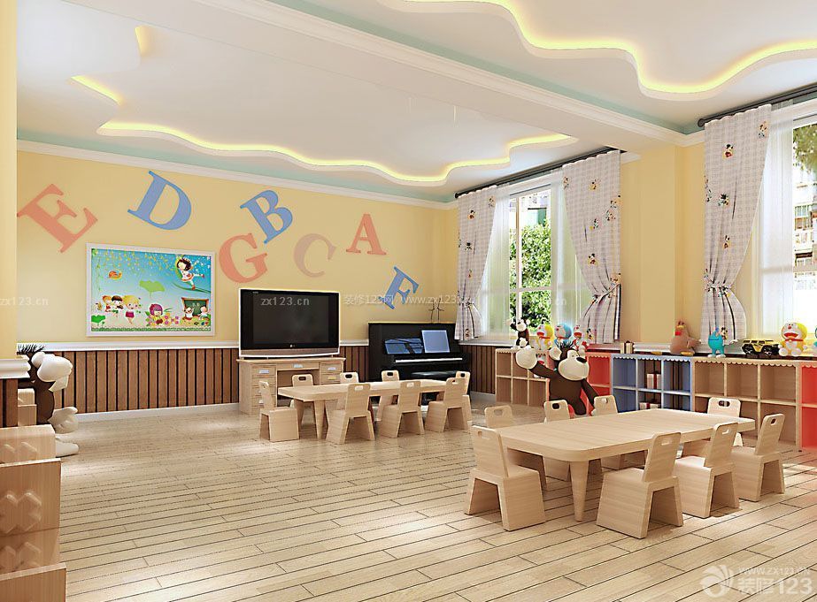 高档幼儿园教室设计装修案例图片