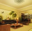 时尚中式设计客厅沙发背景墙效果图片