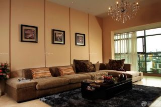现代简单客厅沙发背景墙效果图