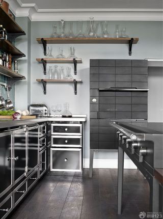 现代家装厨房墙面设计效果图